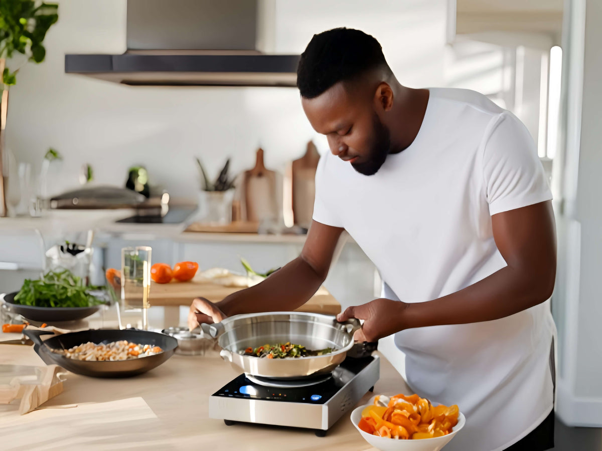 stainless steel induction cooktop