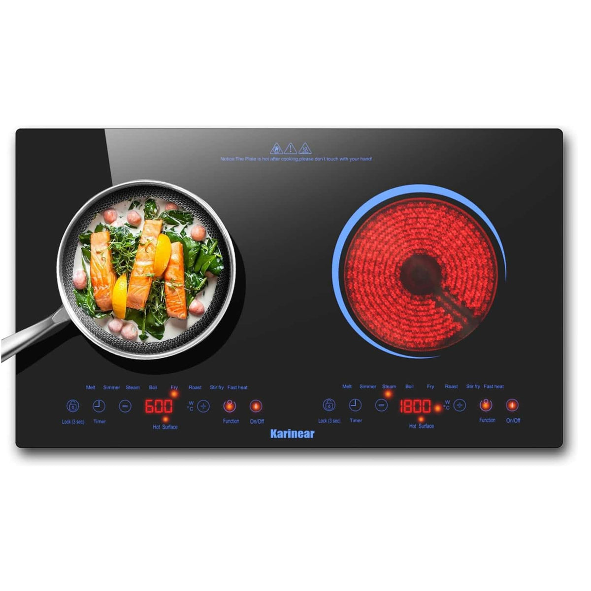 2 burner electric cooktop