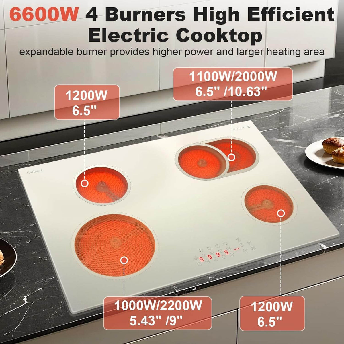 30 Inch Electric Cooktop