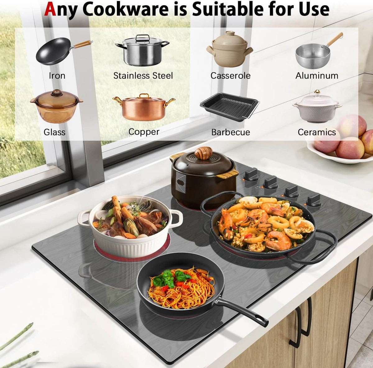 30 inch electric cooktop