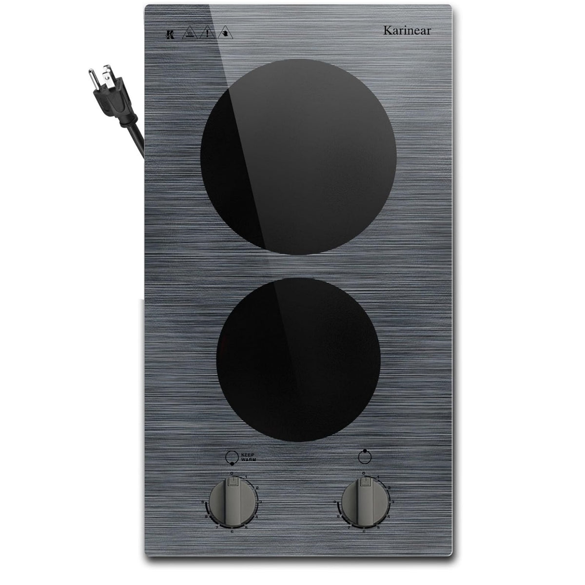 2 burner electric cooktop