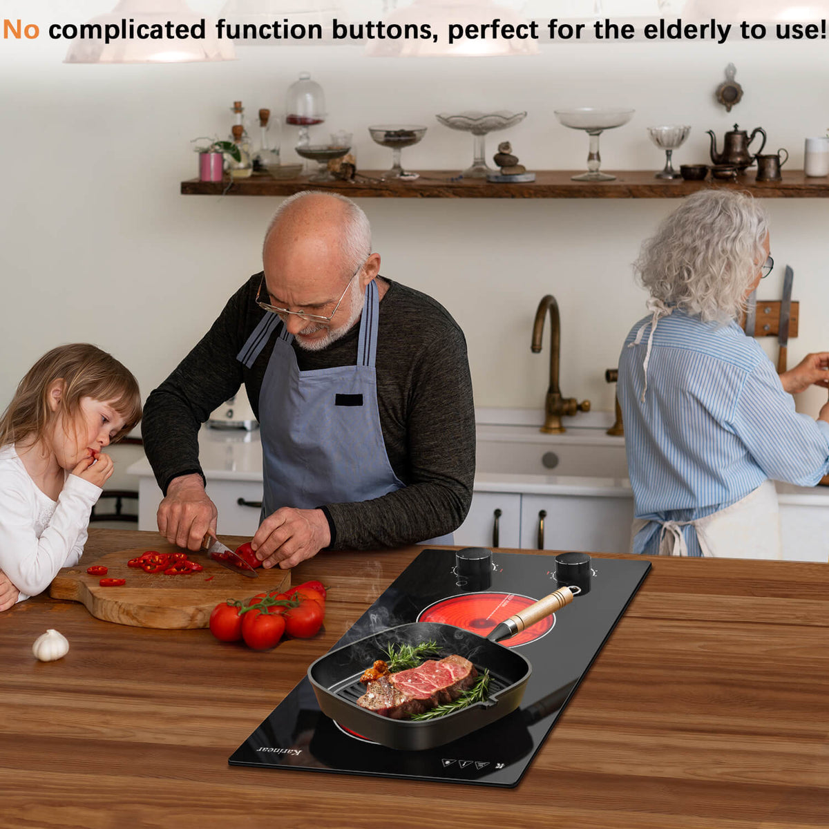 countertop cooktop electric