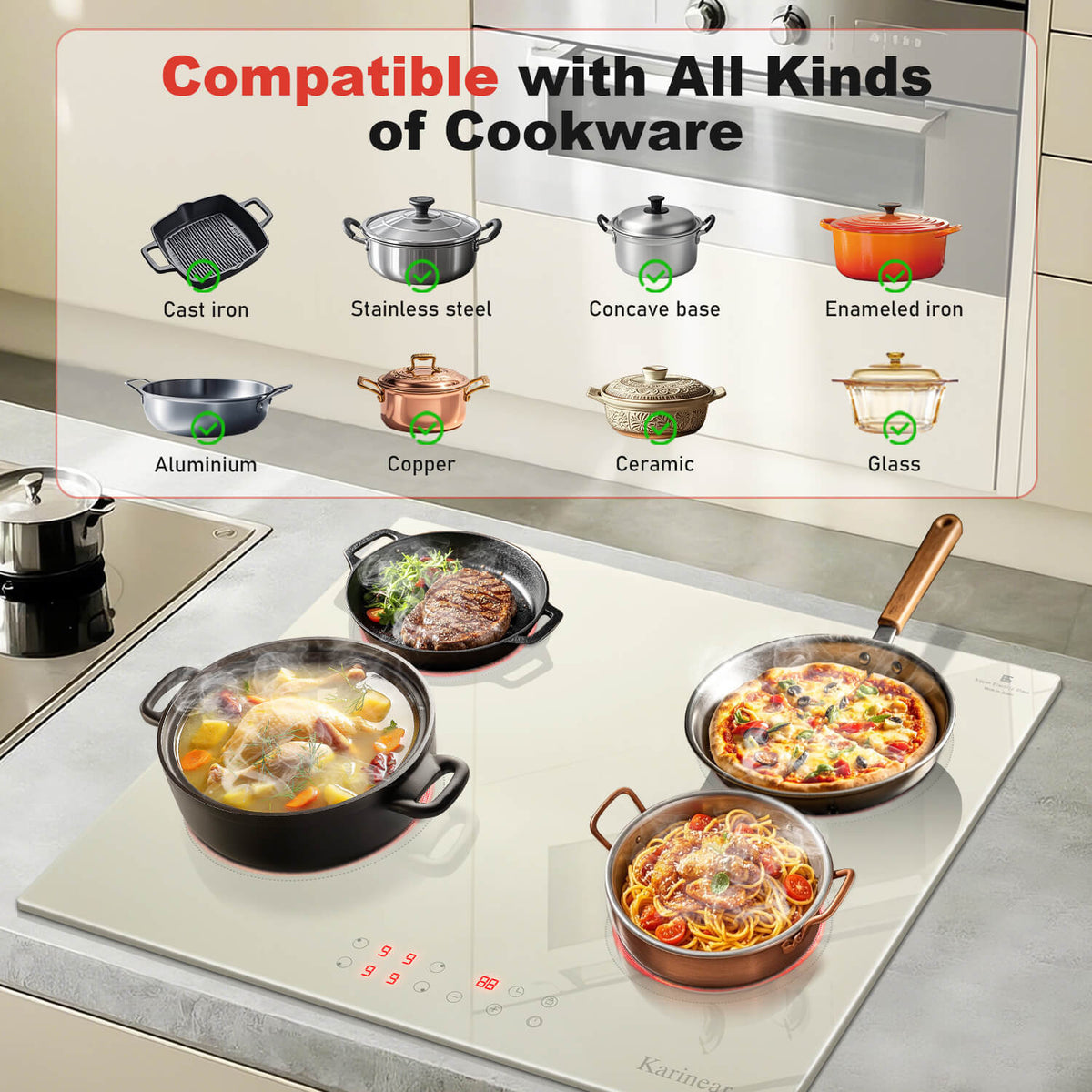 4 Burners Electric Stove Top