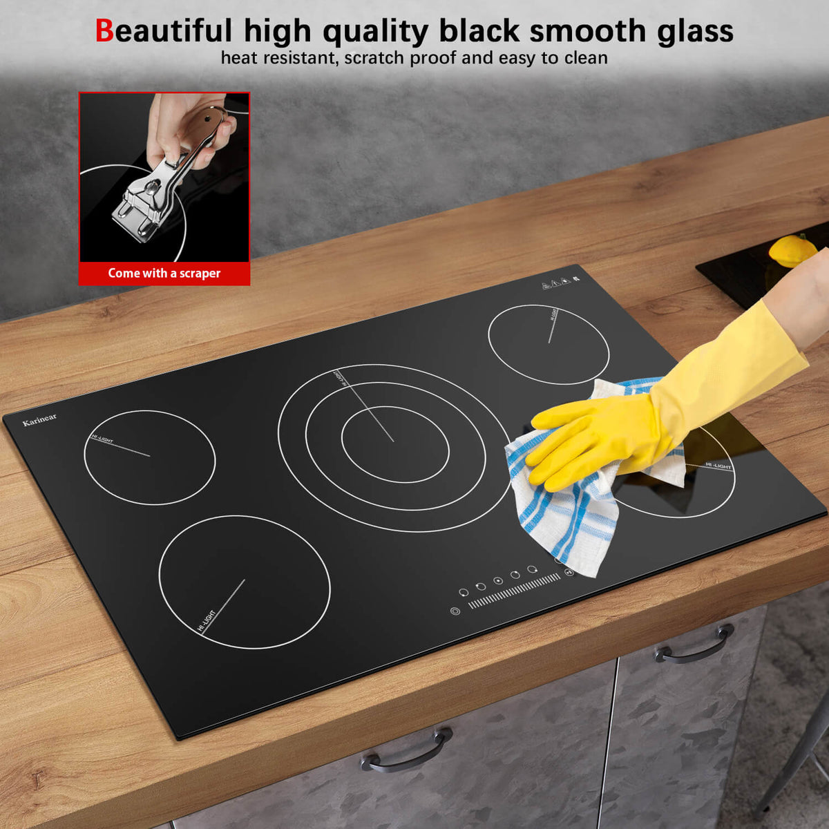 36 in electric cooktops