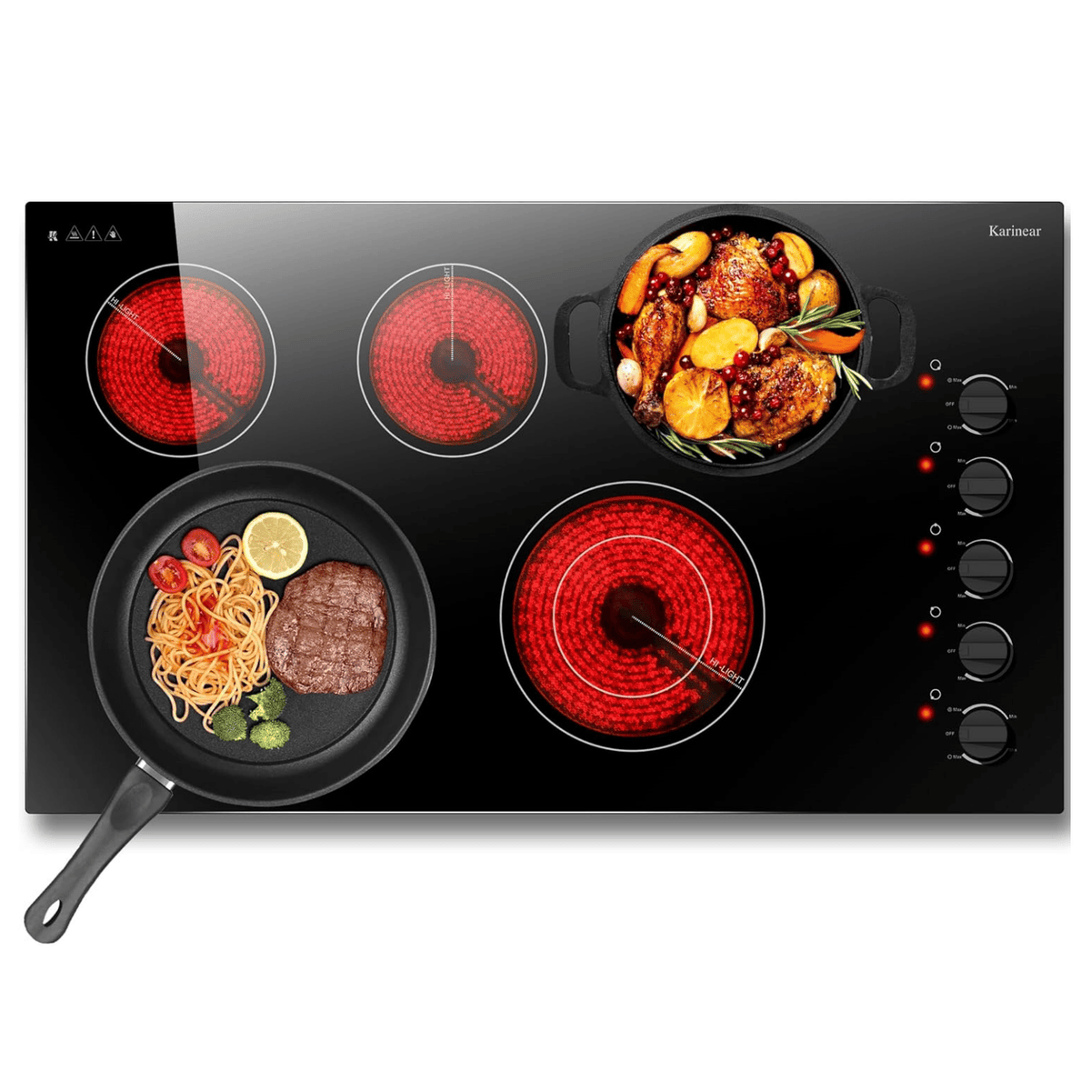 36 Inch Electric Cooktop