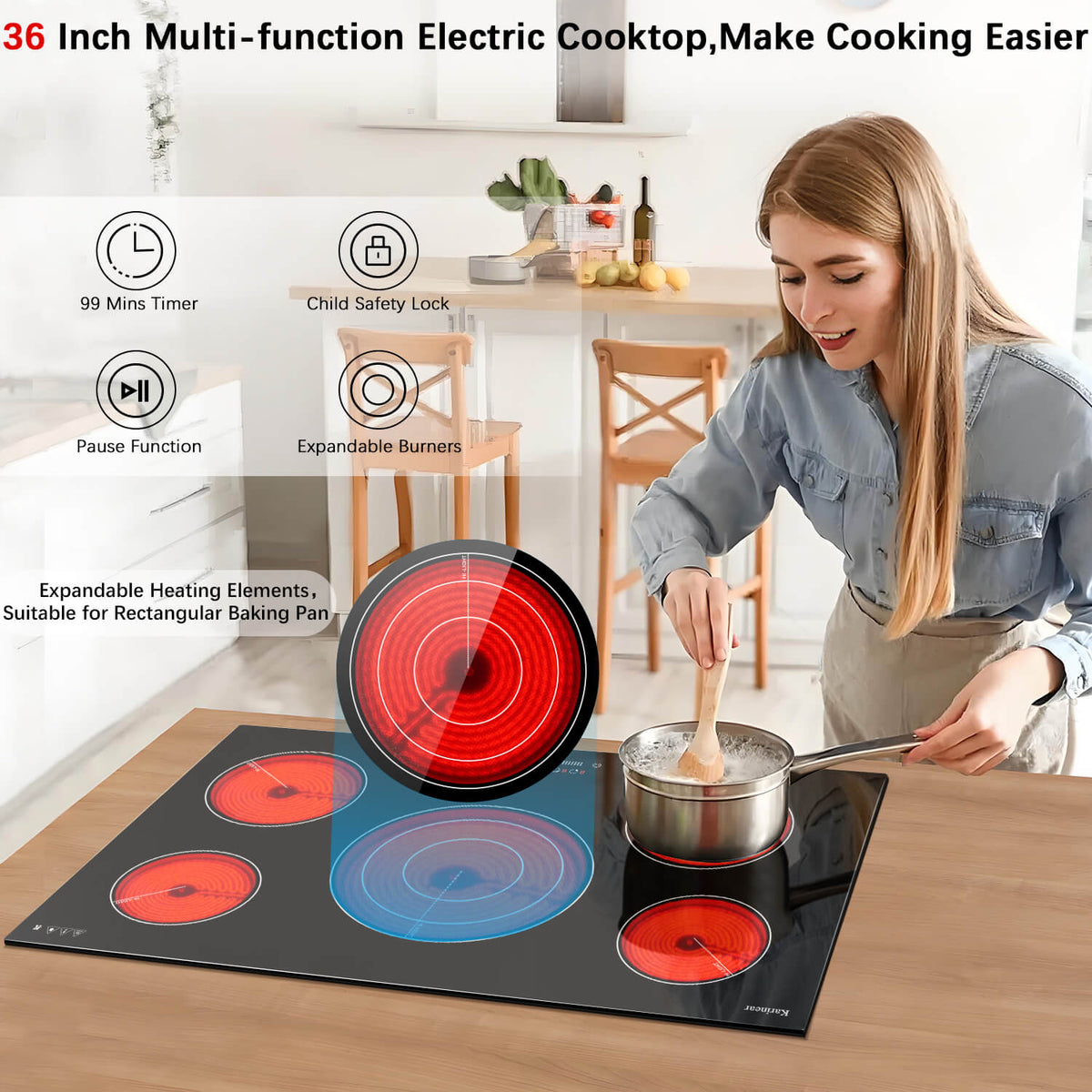 electric stove cooktops