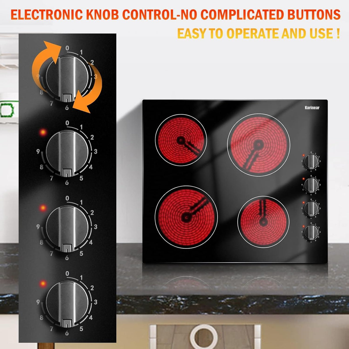 4 Burner Electric Hob