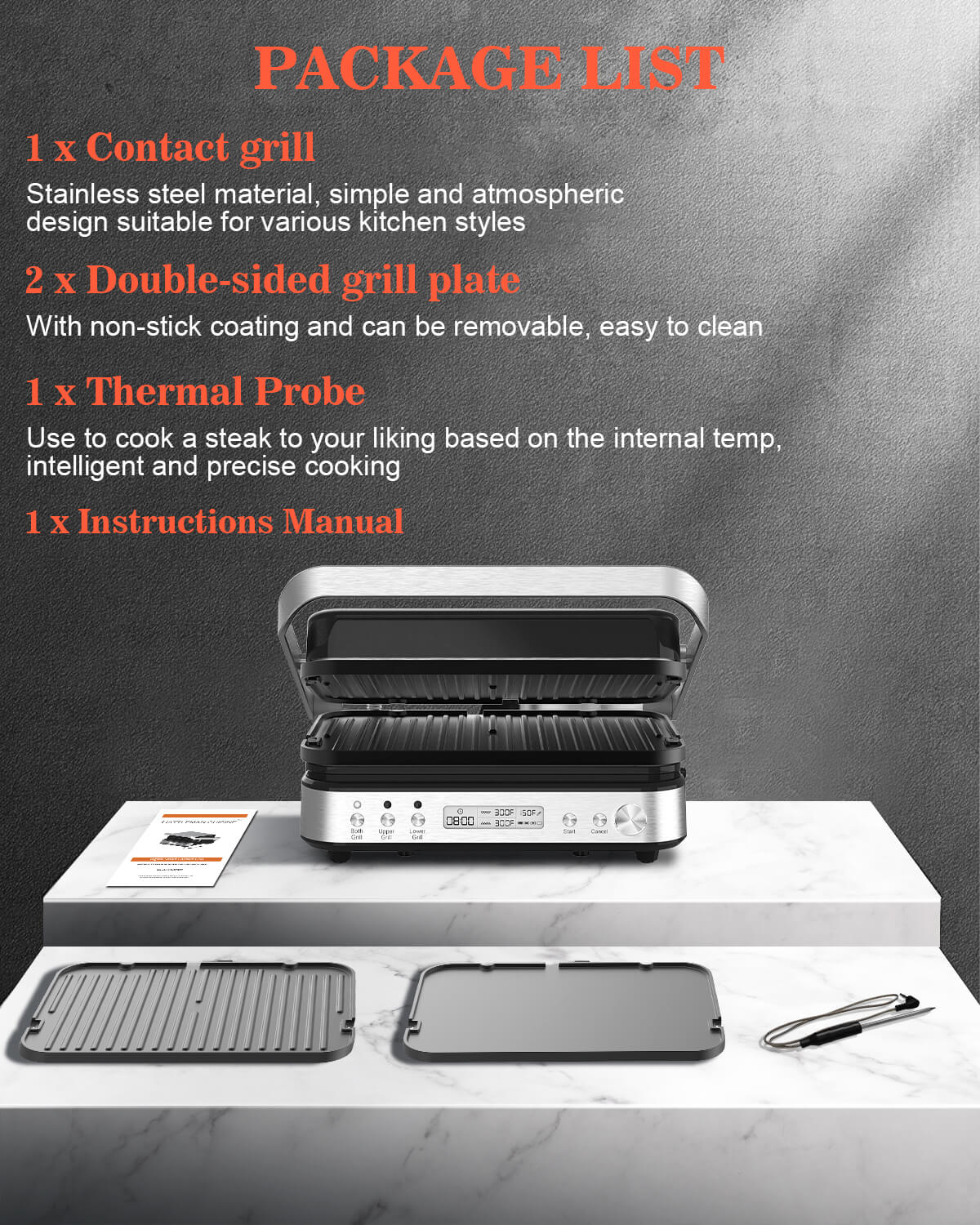 Panini Press Grill Waffle 