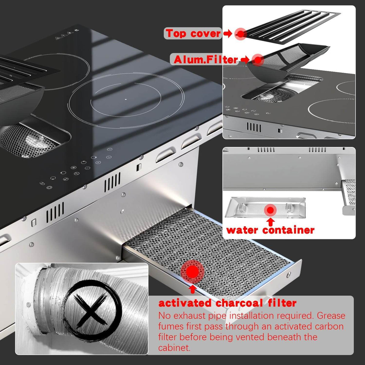 Downdraft Electric Cooktop