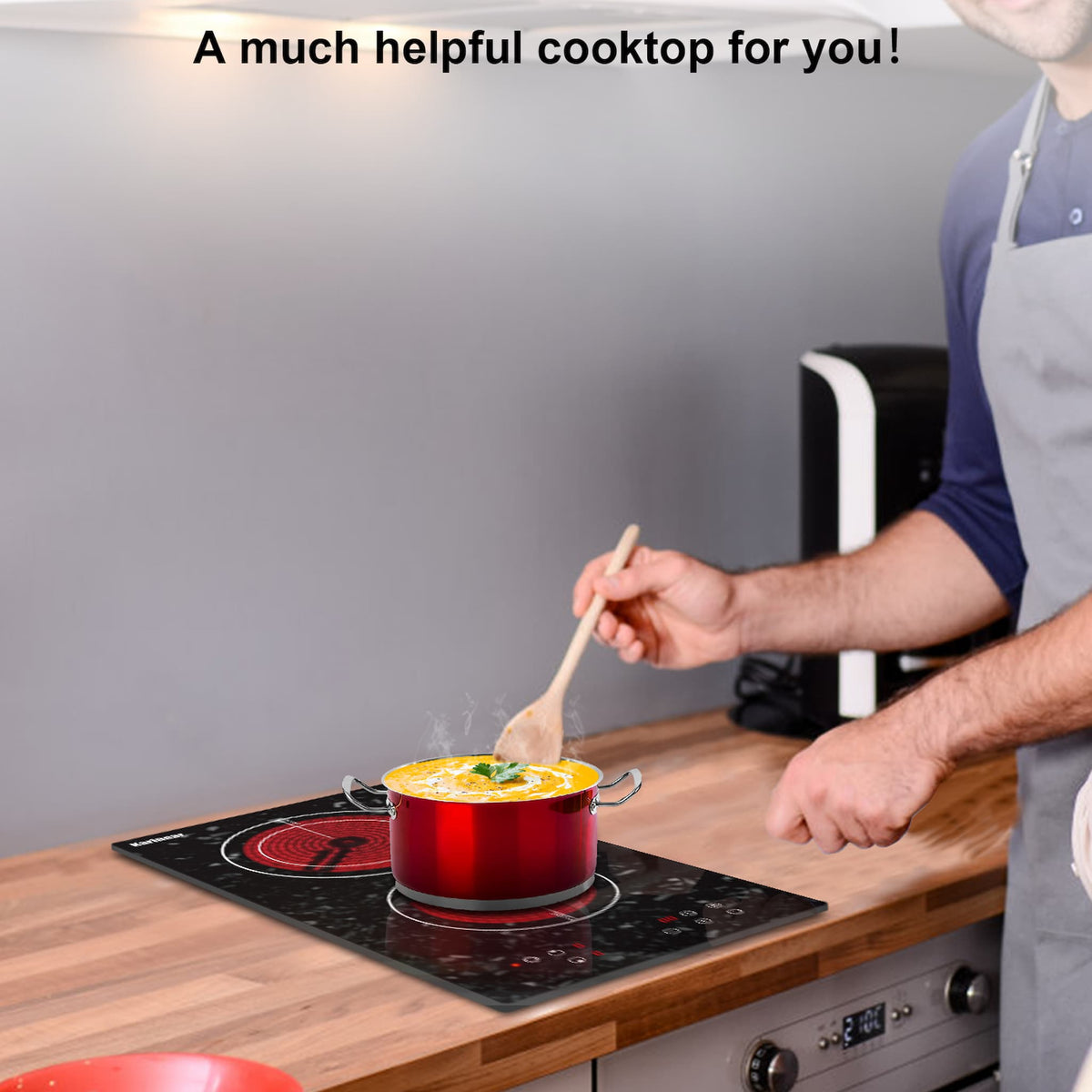 Are you looking for an electric stove that looks more distinctive and different? You might as well try our 220v marble surface electric stovetop, it will heat up faster, but you need to find an electrician to help you wire it. Most 110v electric ceramic stoves will heat more slowly, so a 220v electric stove will be more acceptable.