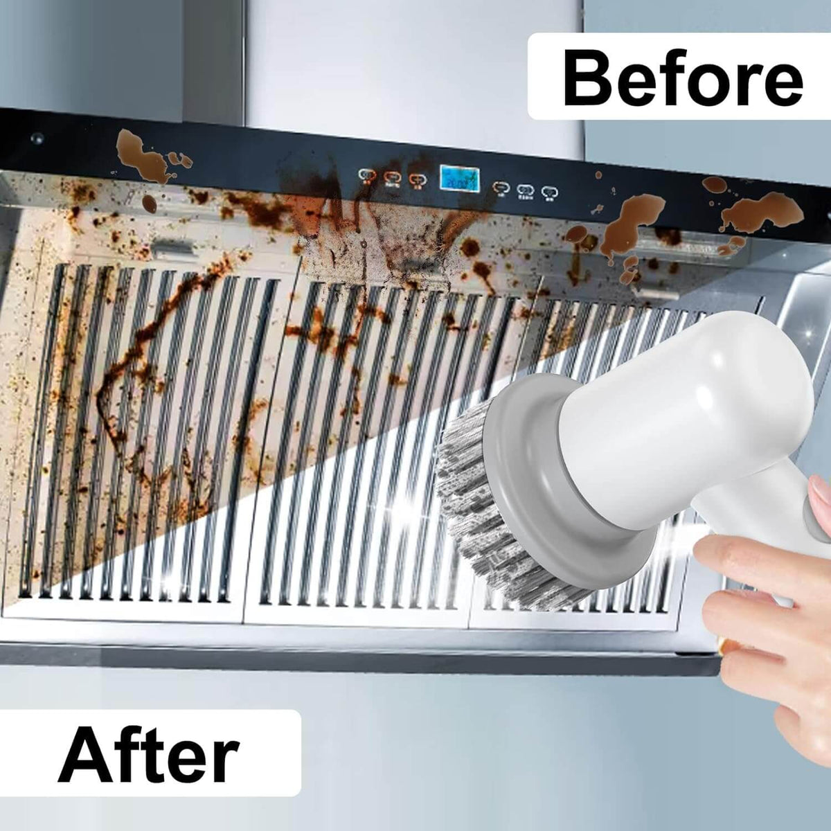 Karinear Electric Spin Scrubber With 4 Replaceable Brush Heads