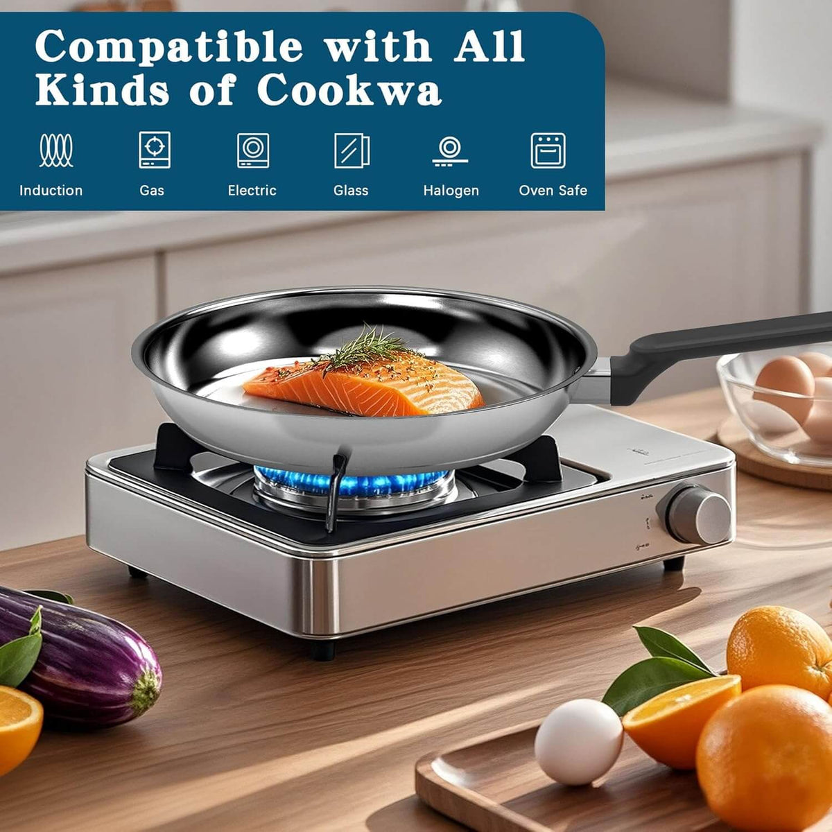 Stainless Steel Skillet
