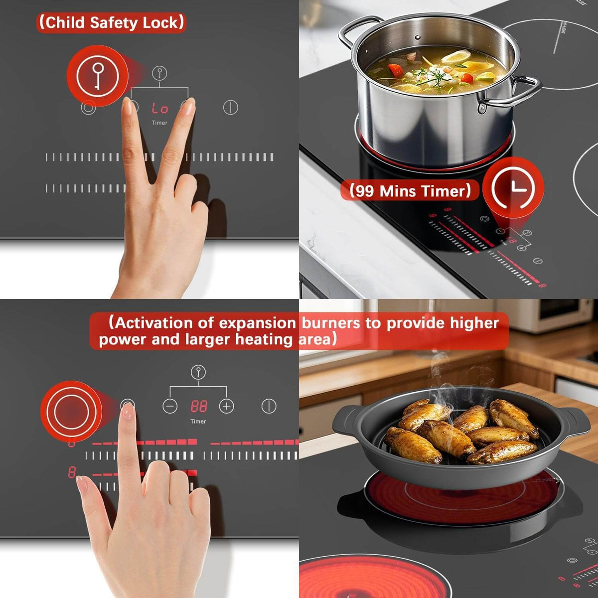 24 inch electric cooktop
