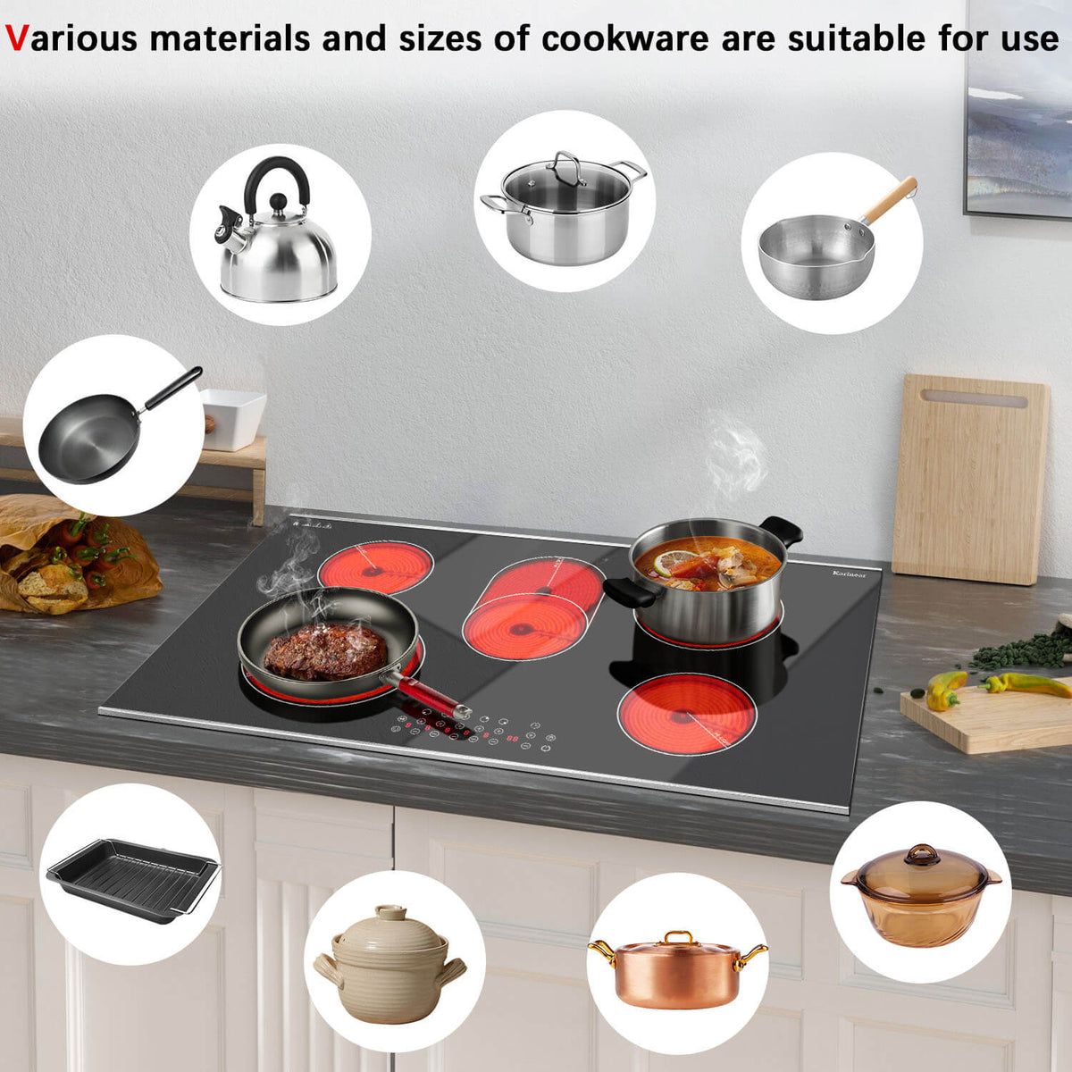 36 inch electric stove top
