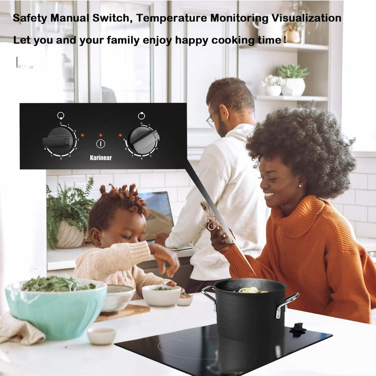 2 burner electric cooktop