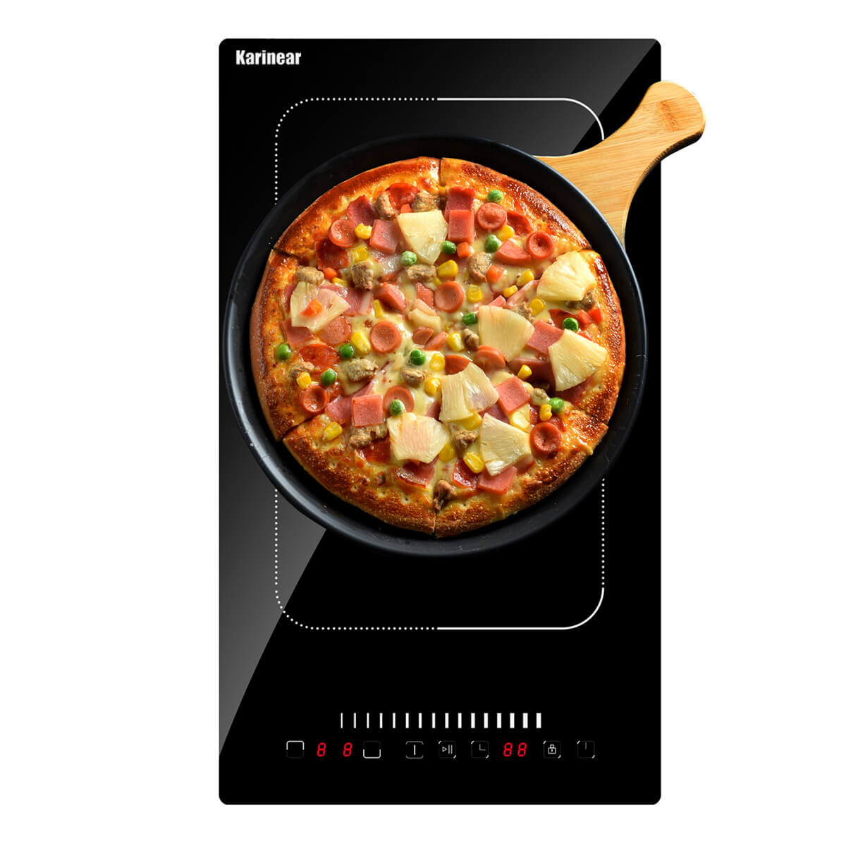 Karinear 12 Inch 2 Burner Induction Cooktop - Slider Control